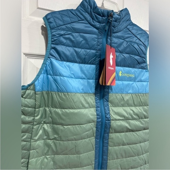 Cotopaxi Women’s 1X Capa Insulated Vest Light Blue Green NWT Puff Drizzle Aspen - Picture 3 of 8